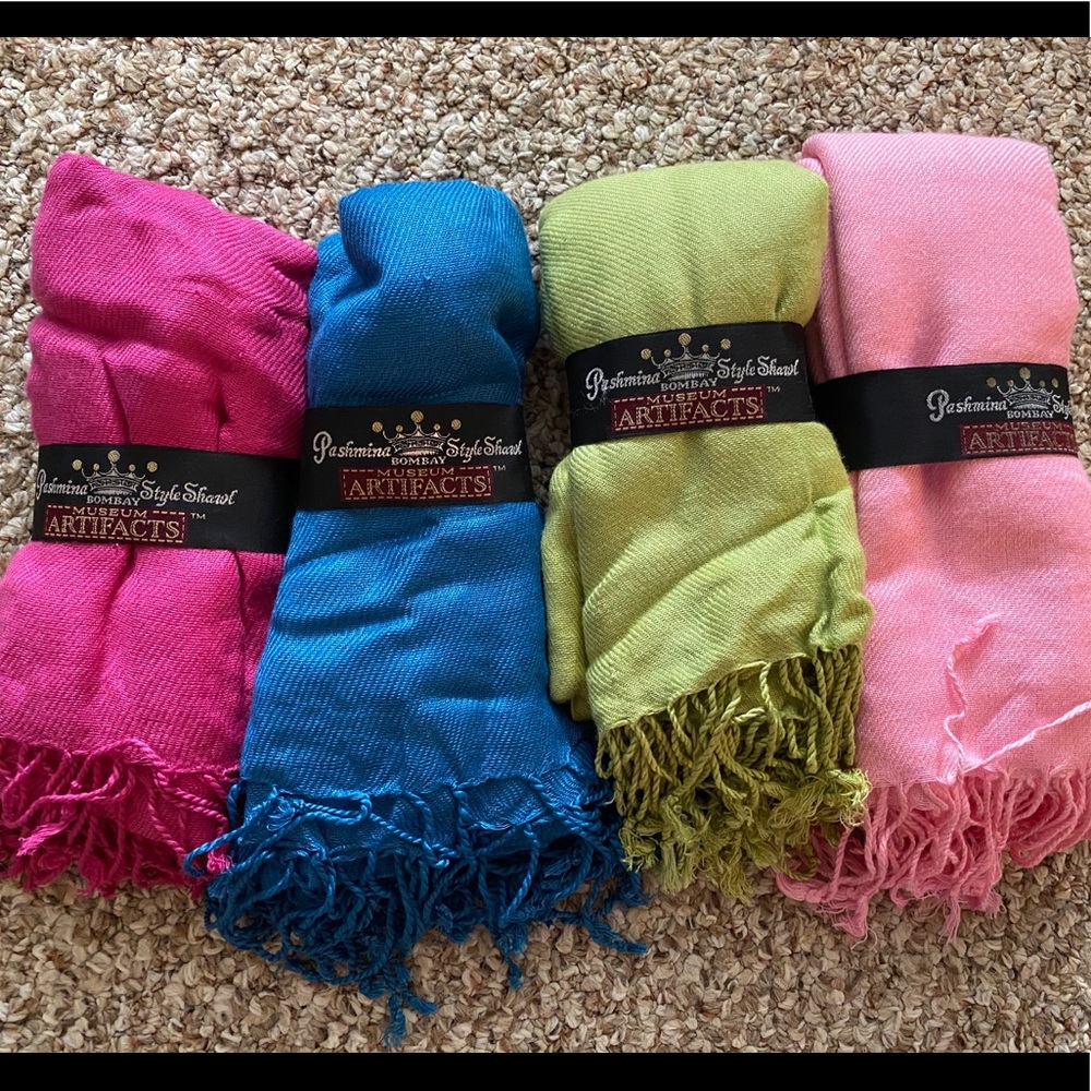 4 scarves!